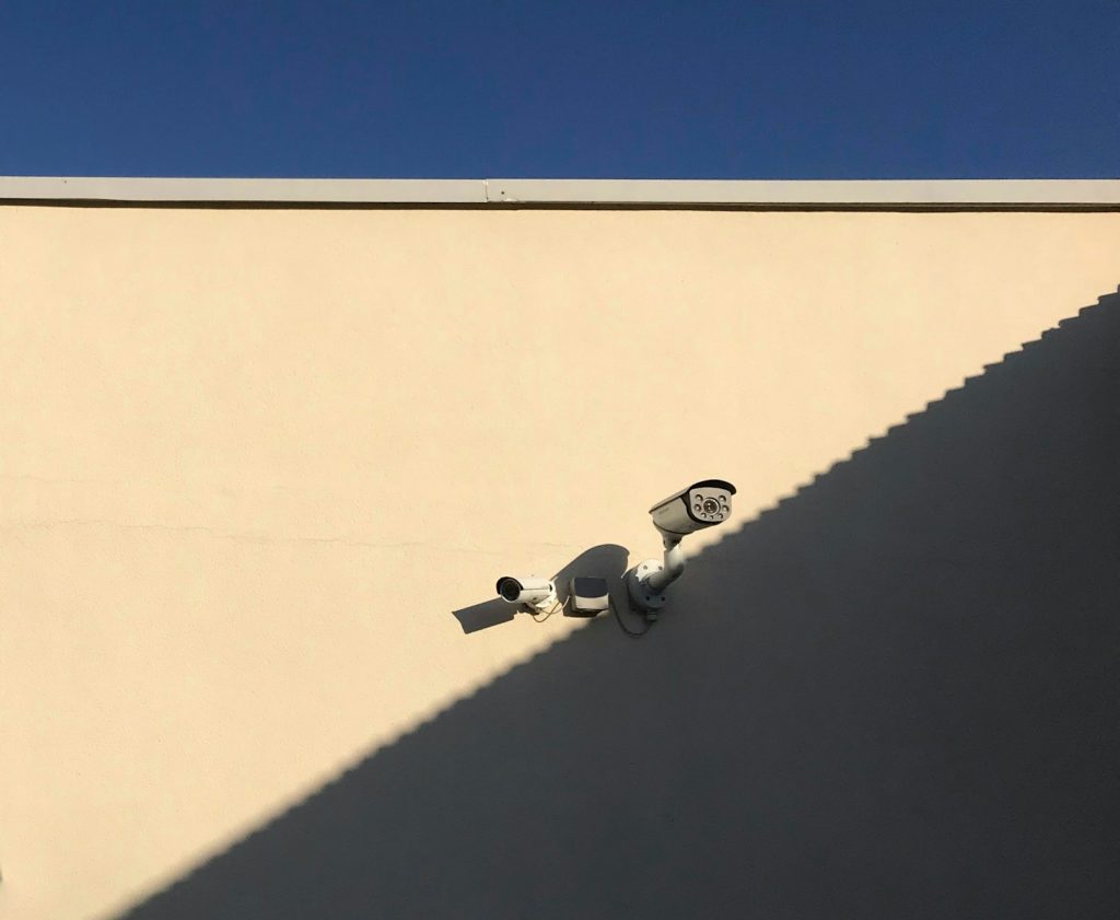 white IP camera